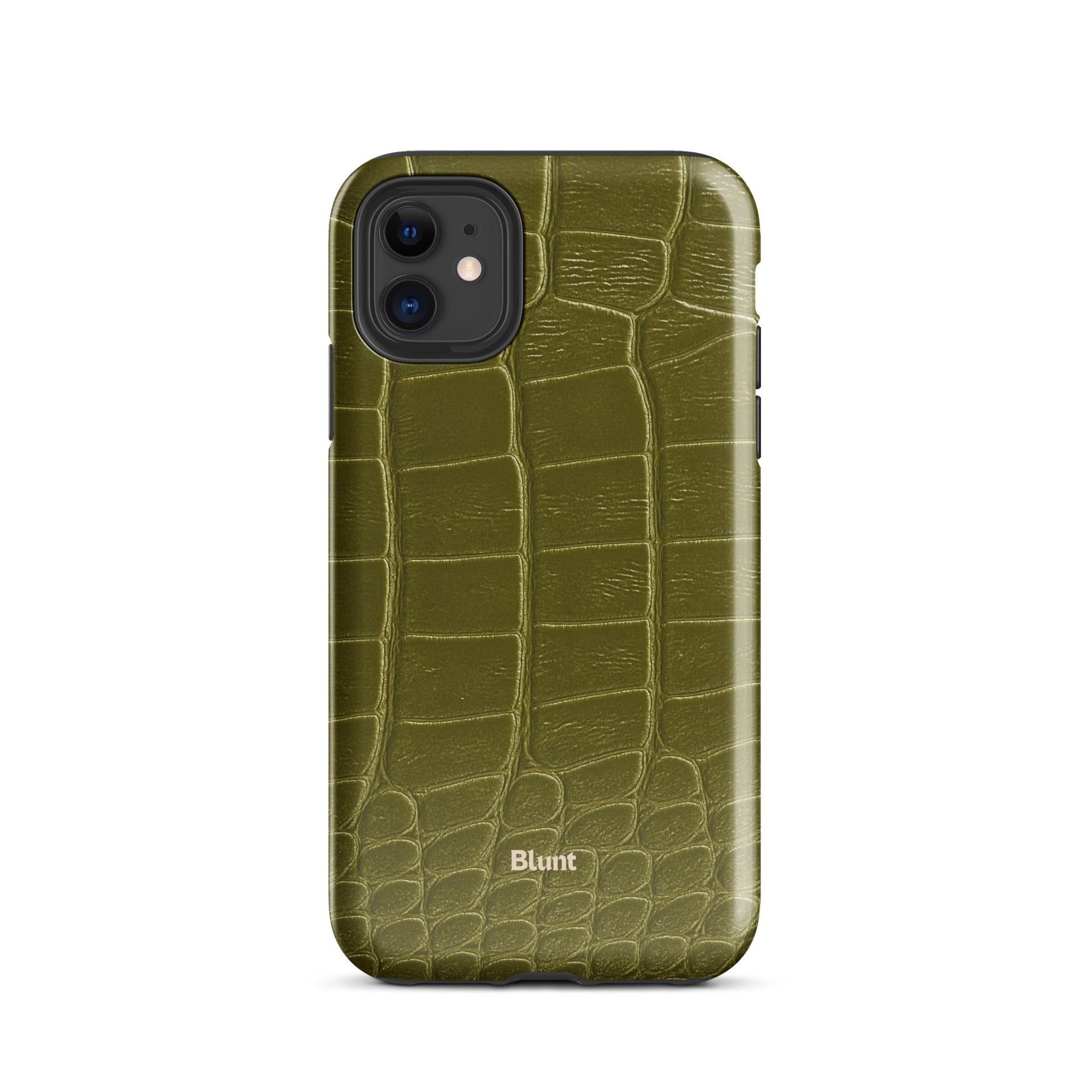 Olive Croc iPhone Case - Blunt Cases