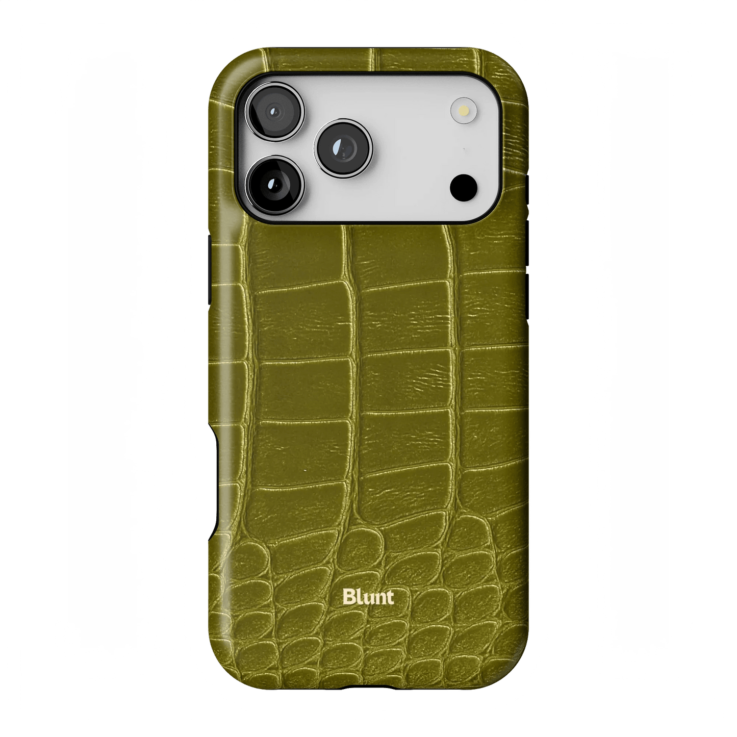 Olive Croc iPhone Case - Blunt Cases