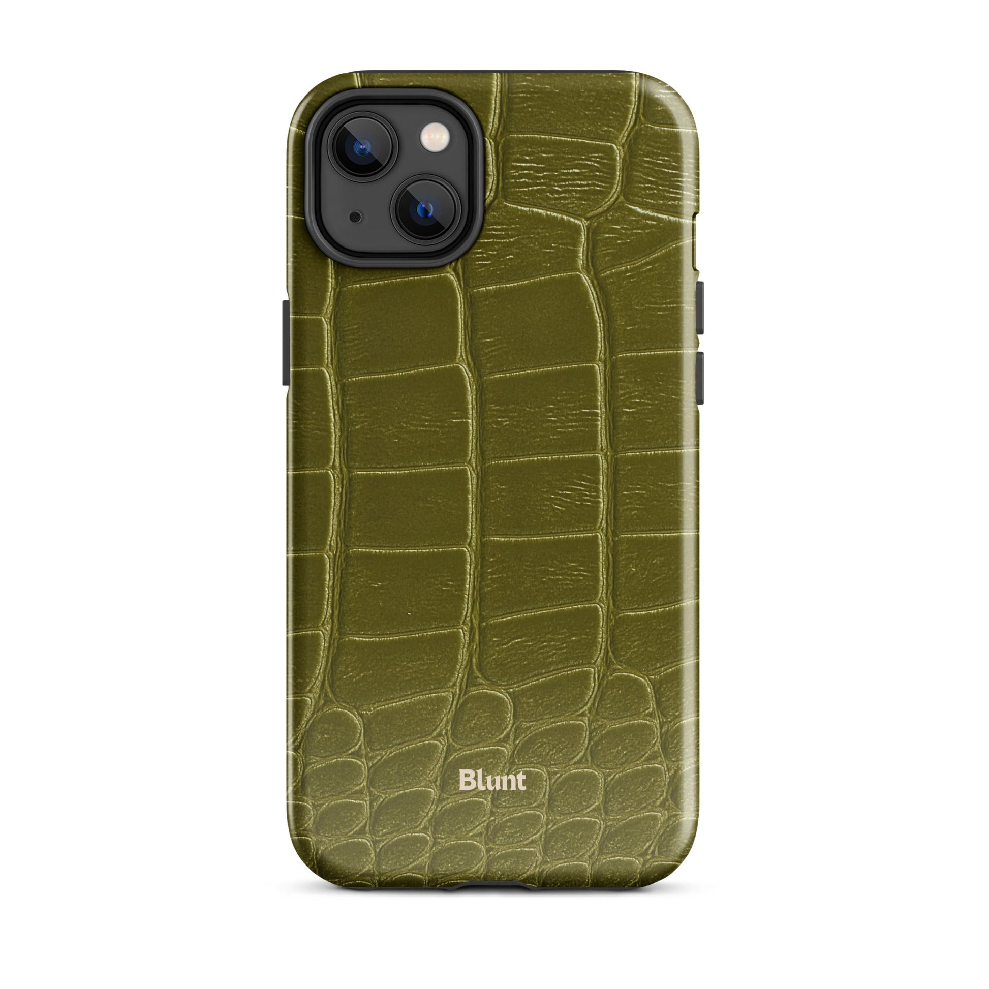 Olive Croc iPhone Case - Blunt Cases