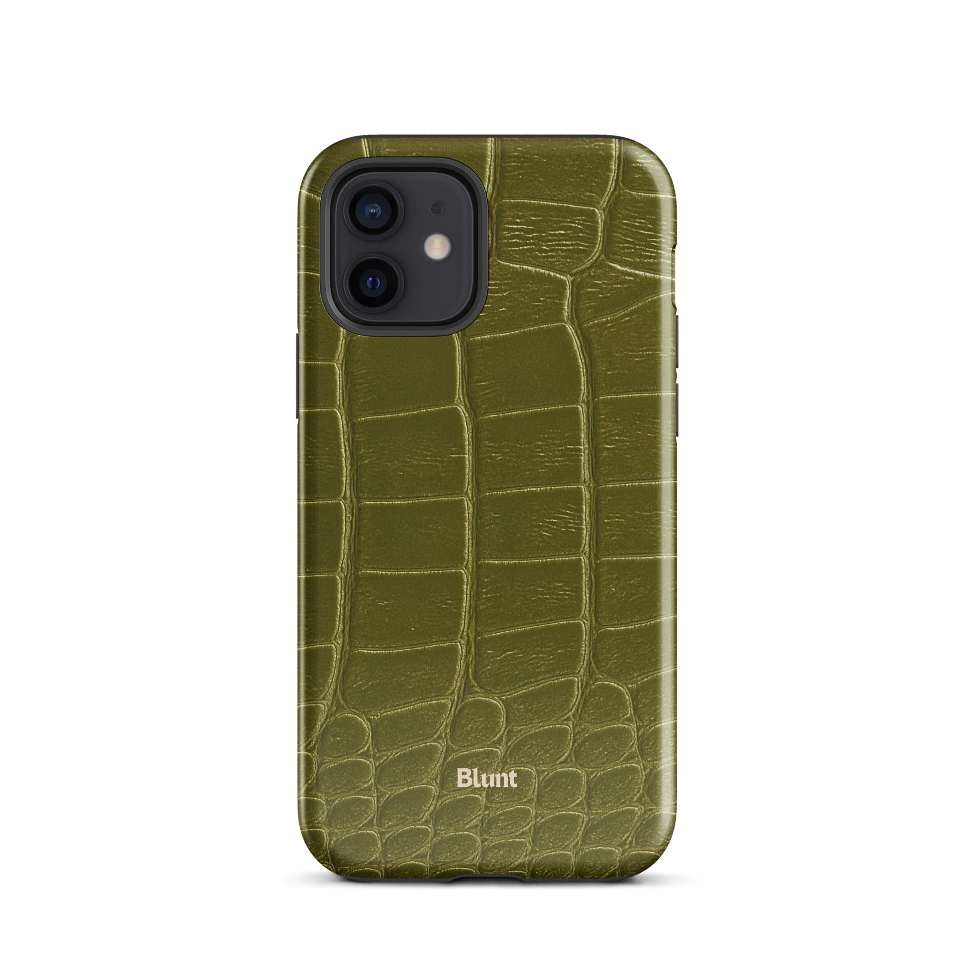 Olive Croc iPhone Case - Blunt Cases