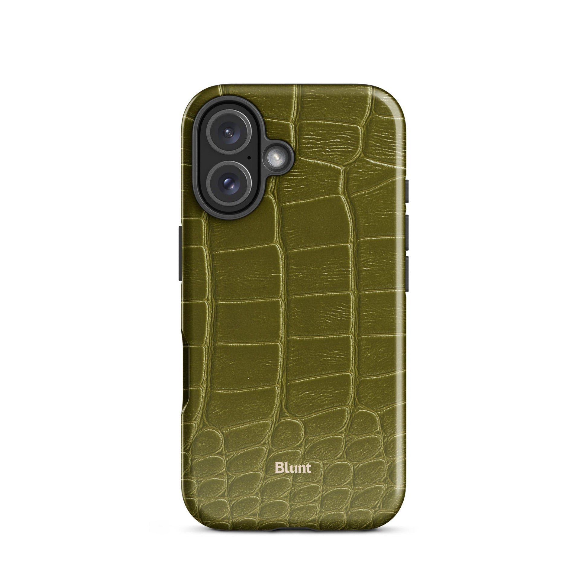 Olive Croc iPhone Case - Blunt Cases