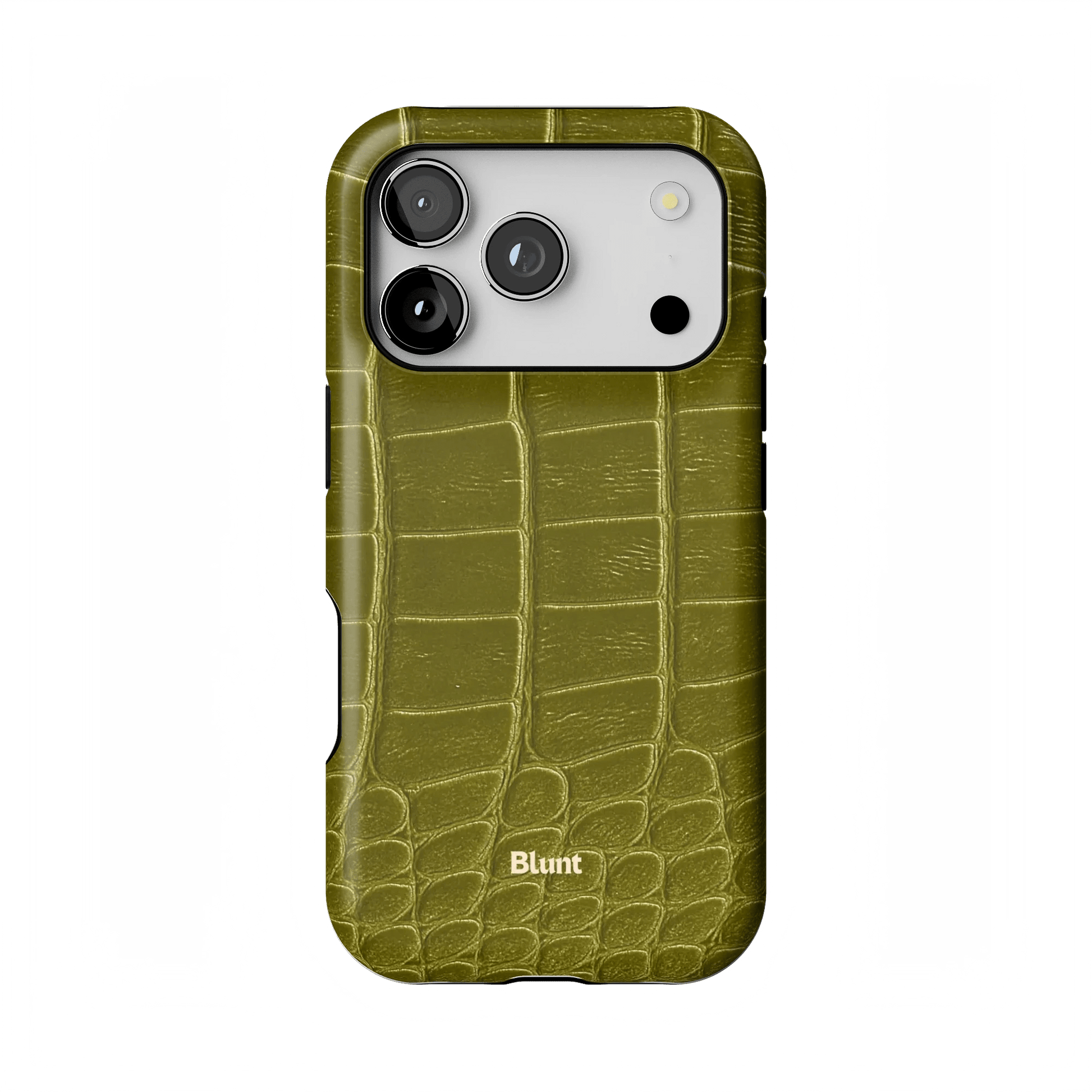 Olive Croc iPhone Case - Blunt Cases