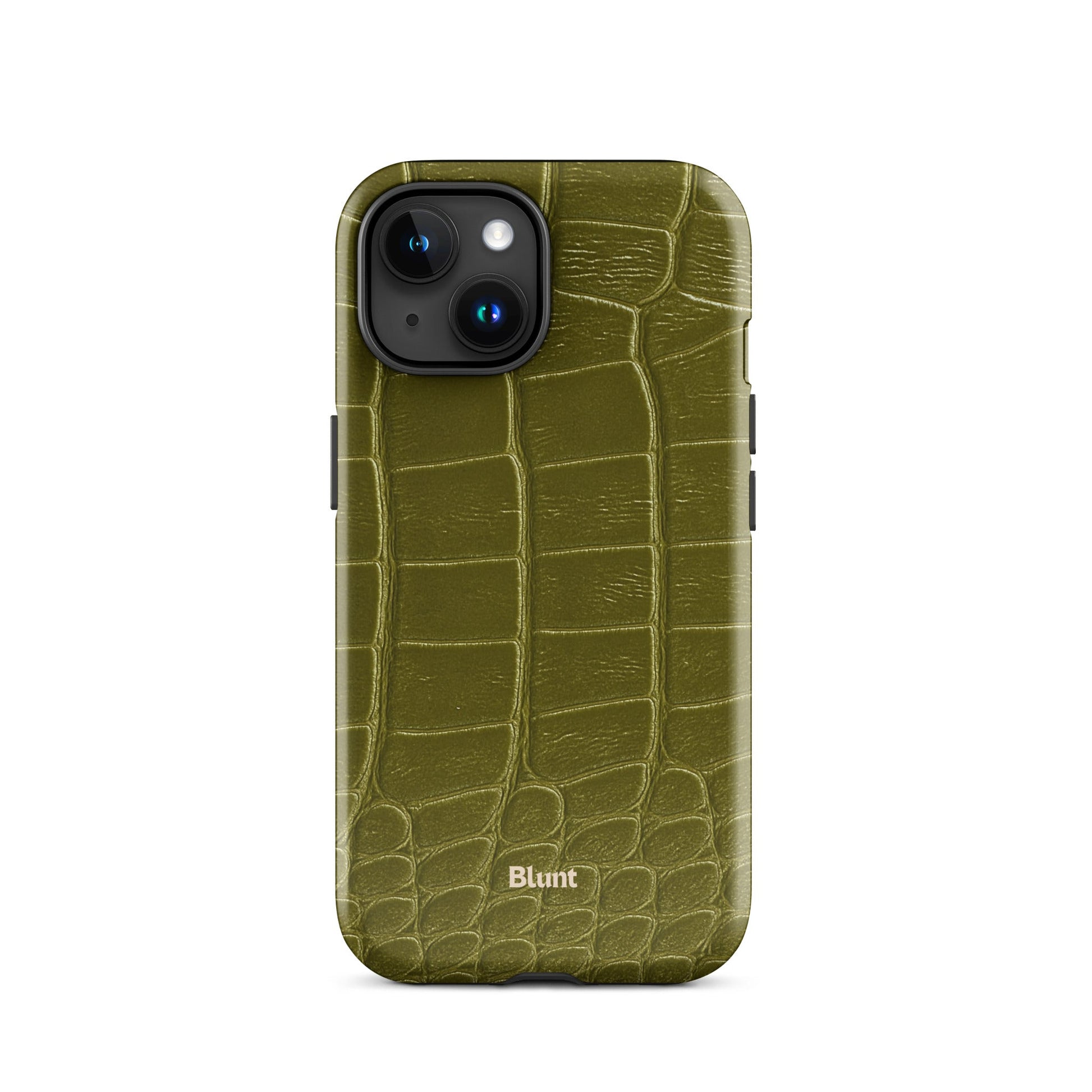 Olive Croc iPhone Case - Blunt Cases