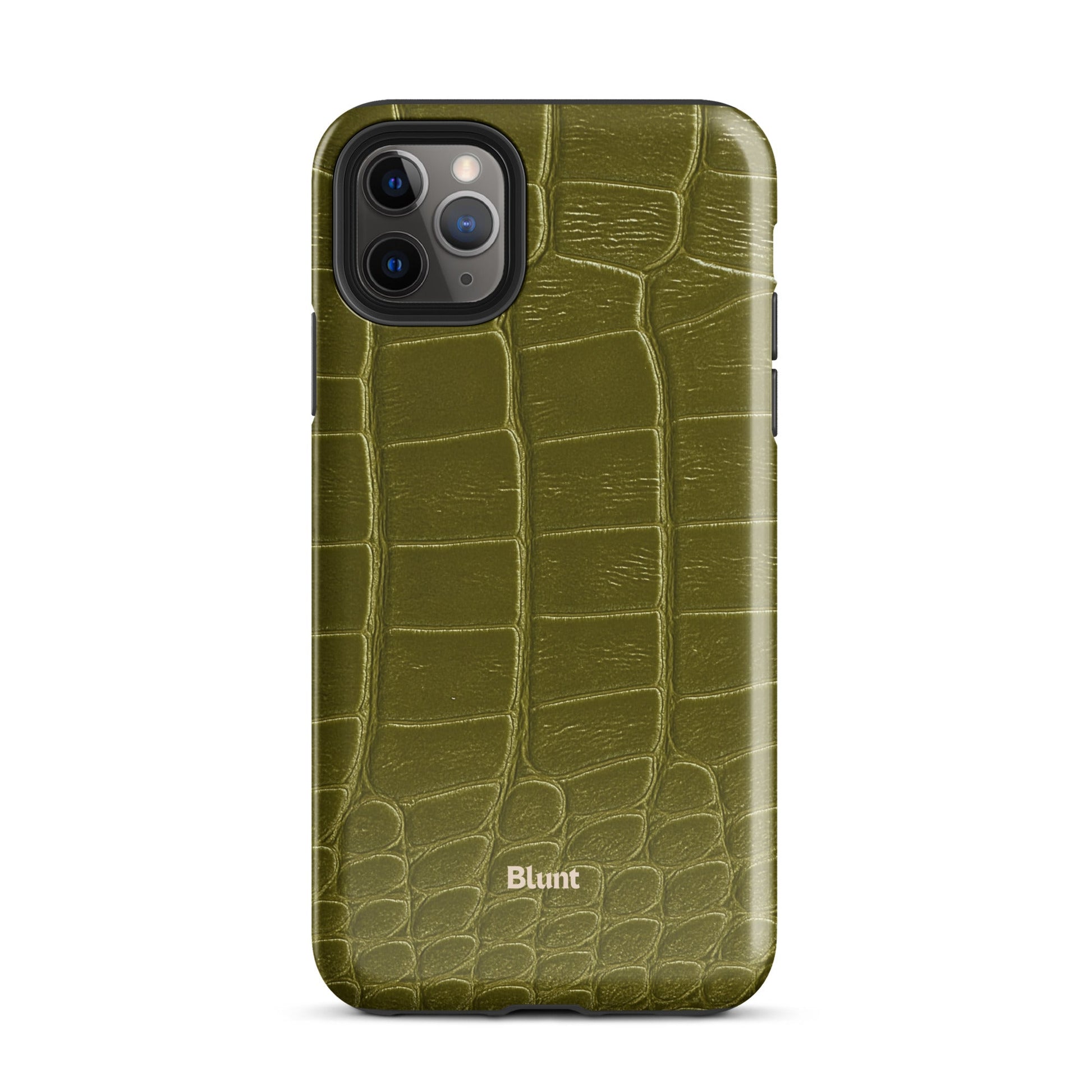 Olive Croc iPhone Case - Blunt Cases
