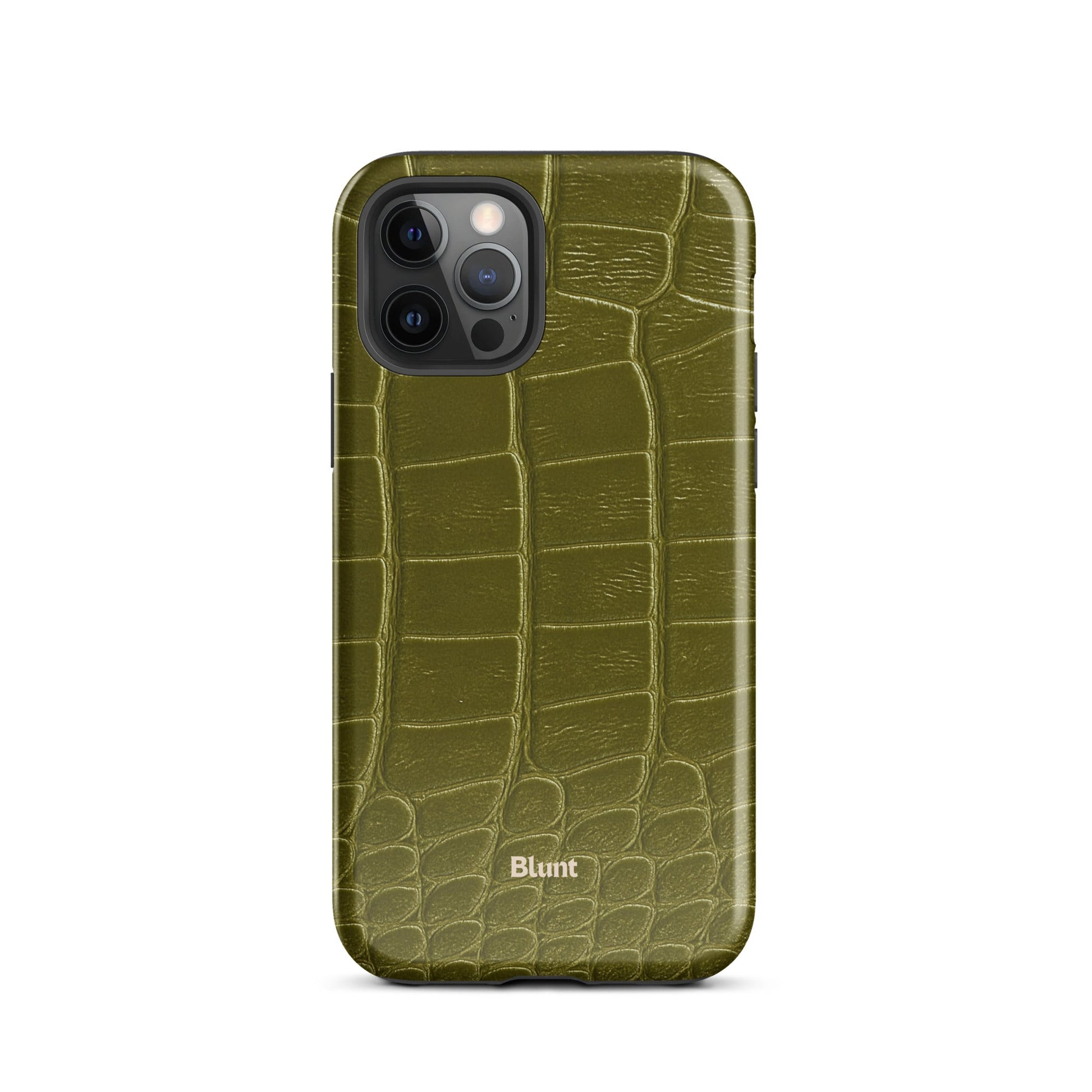 Olive Croc iPhone Case - Blunt Cases