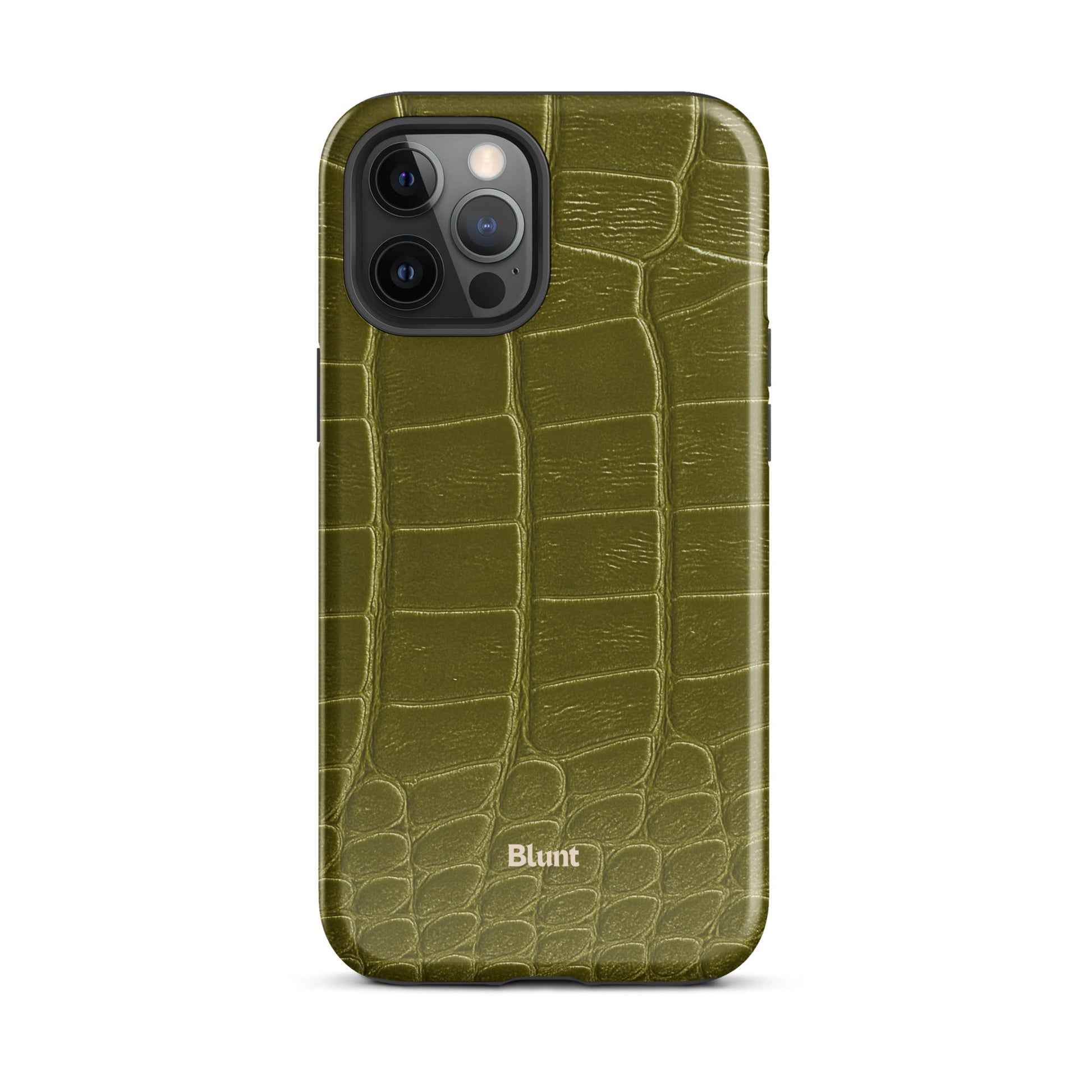 Olive Croc iPhone Case - Blunt Cases