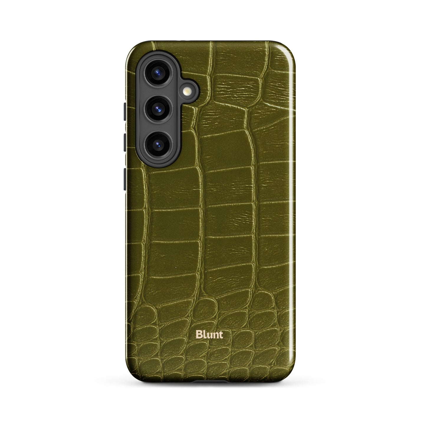 Olive Croc Samsung Case - Blunt Cases