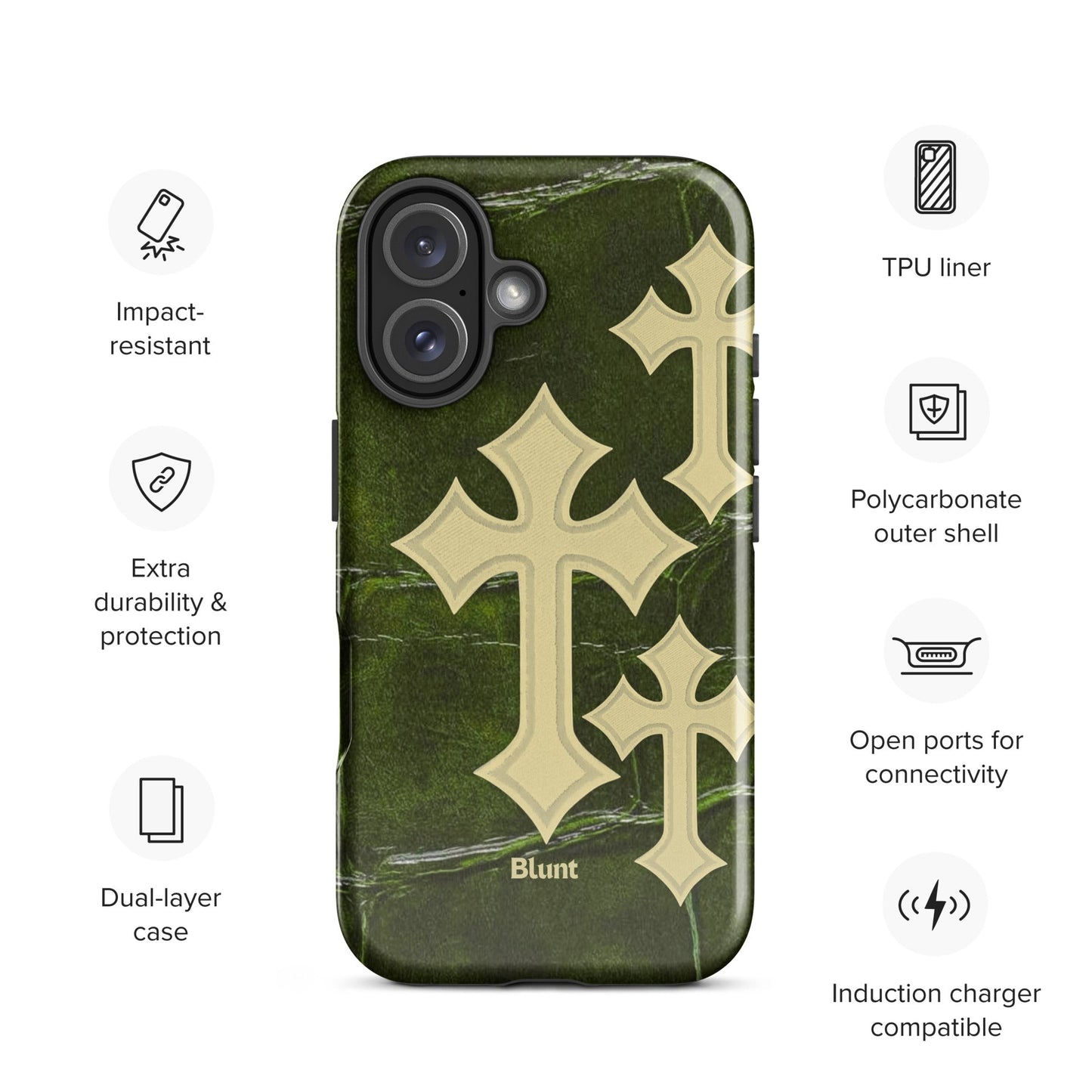 Olive Crossroads iPhone Case - Blunt Cases