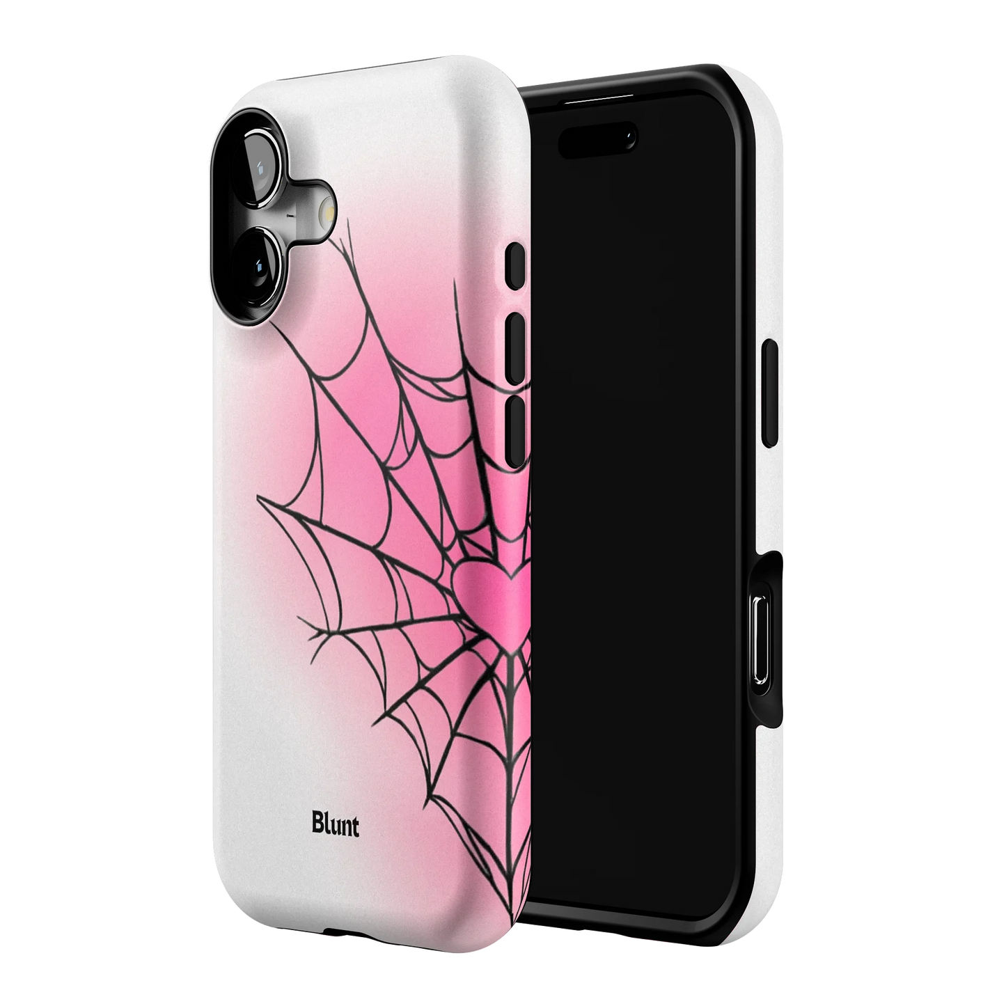 White Pink Web iPhone Case