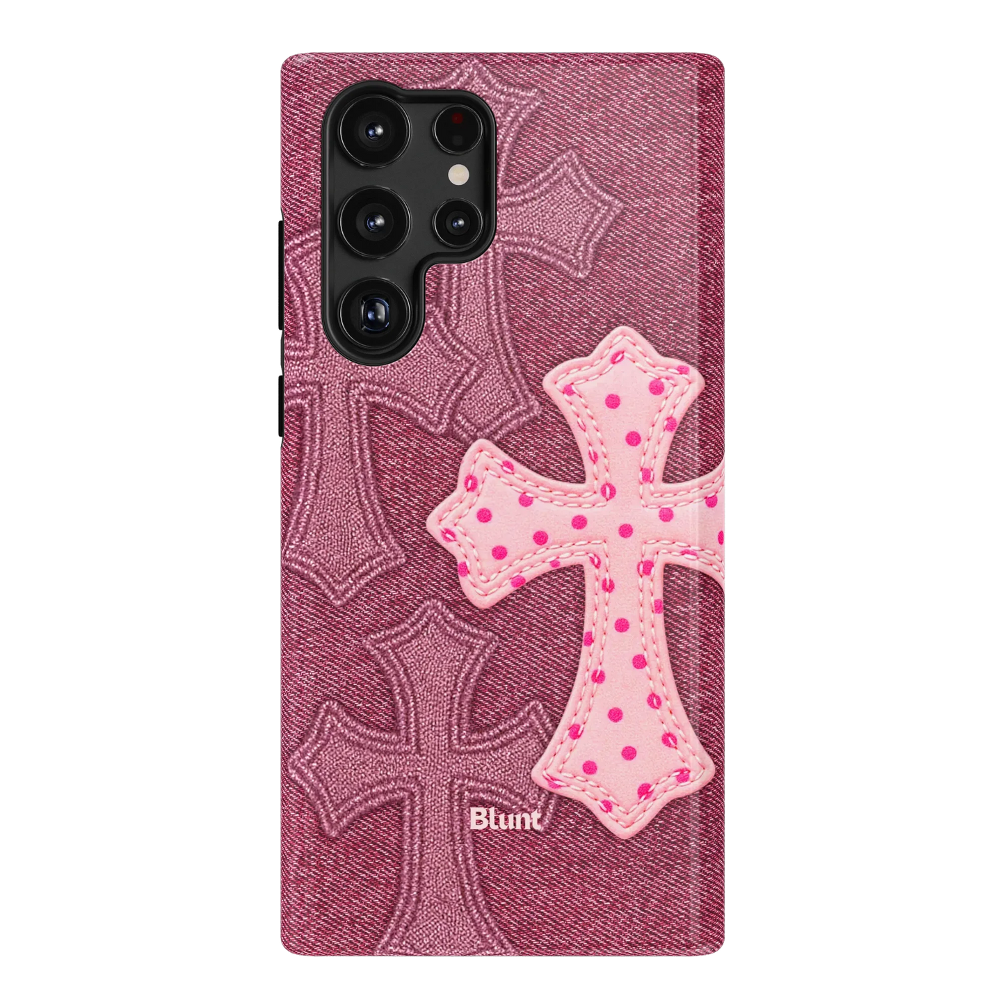 Pink Dottie Cross Samsung Case