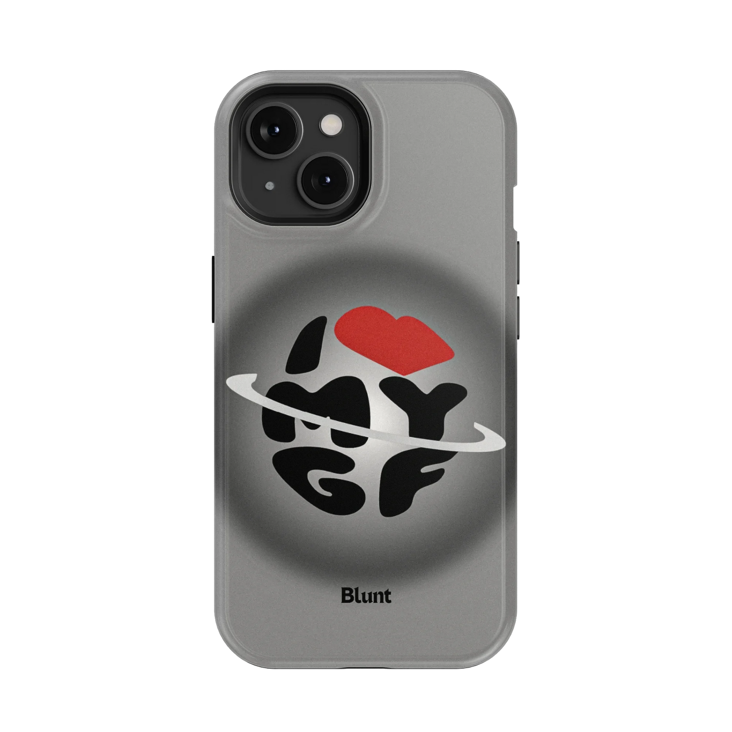 Grey Aura Girlfriend iPhone Case