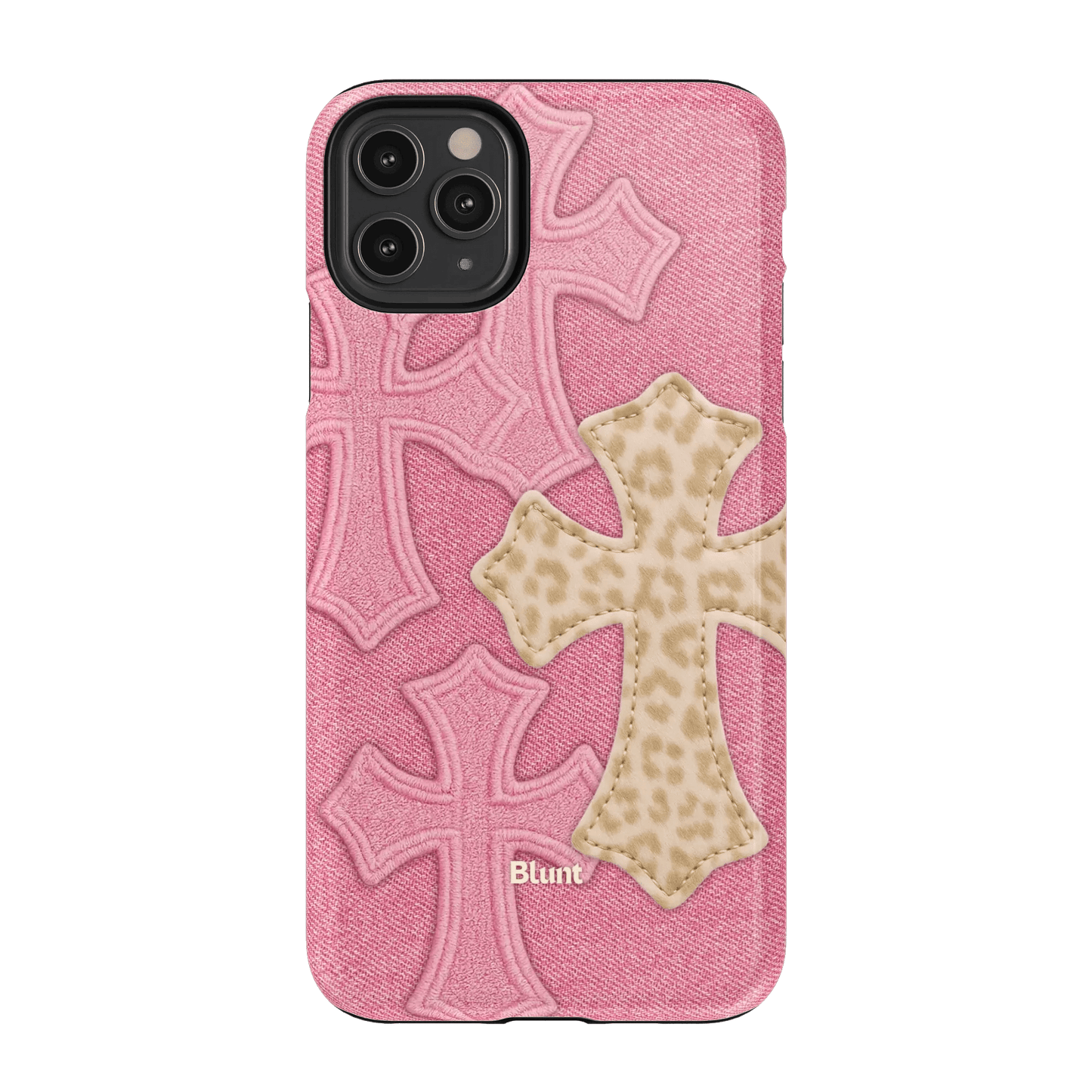 Pink Cheetah Cross iPhone Case - Blunt Cases