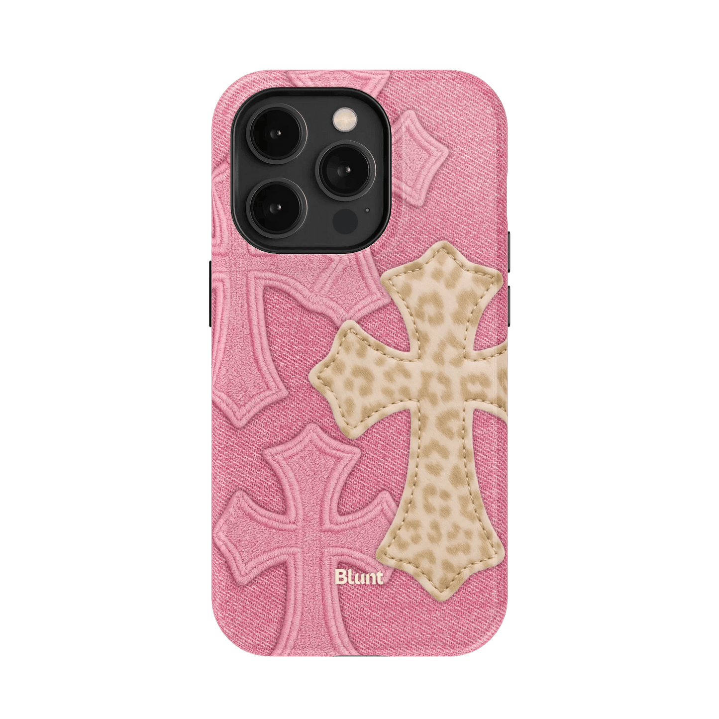 Pink Cheetah Cross iPhone Case - Blunt Cases