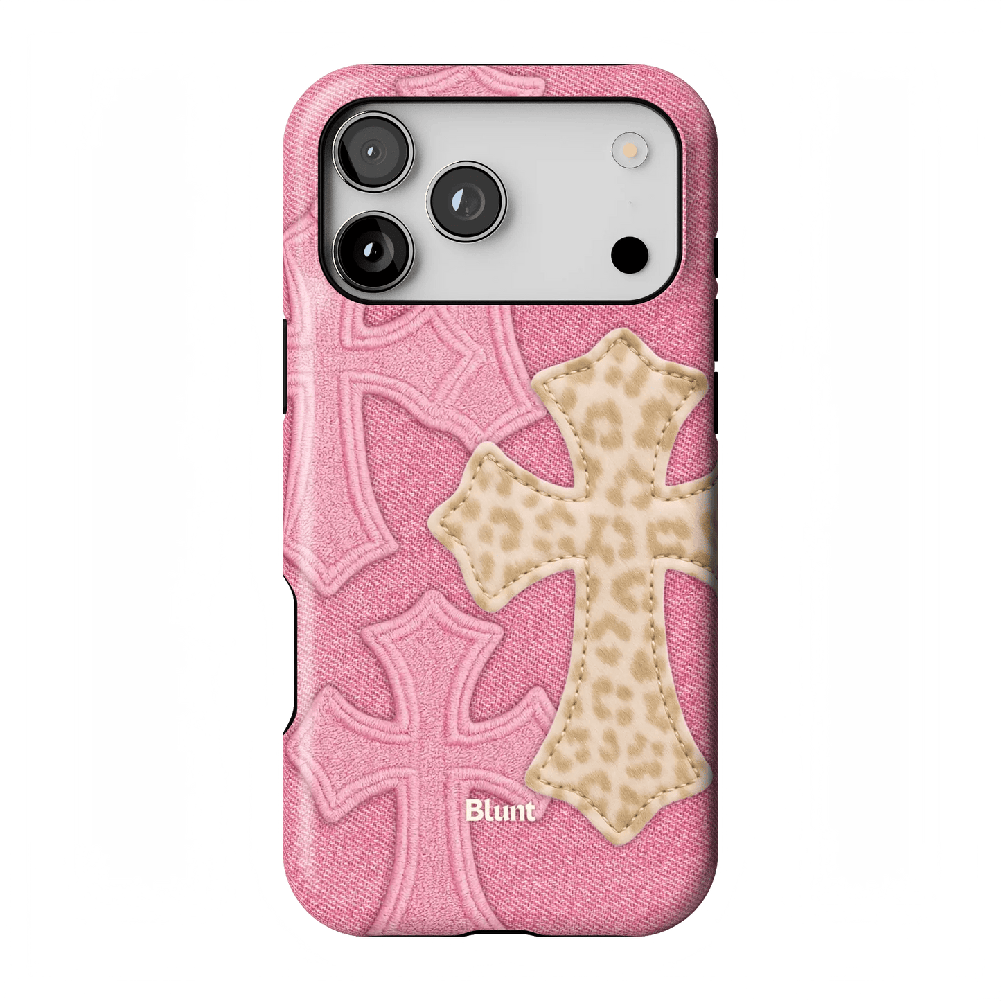 Pink Cheetah Cross iPhone Case - Blunt Cases