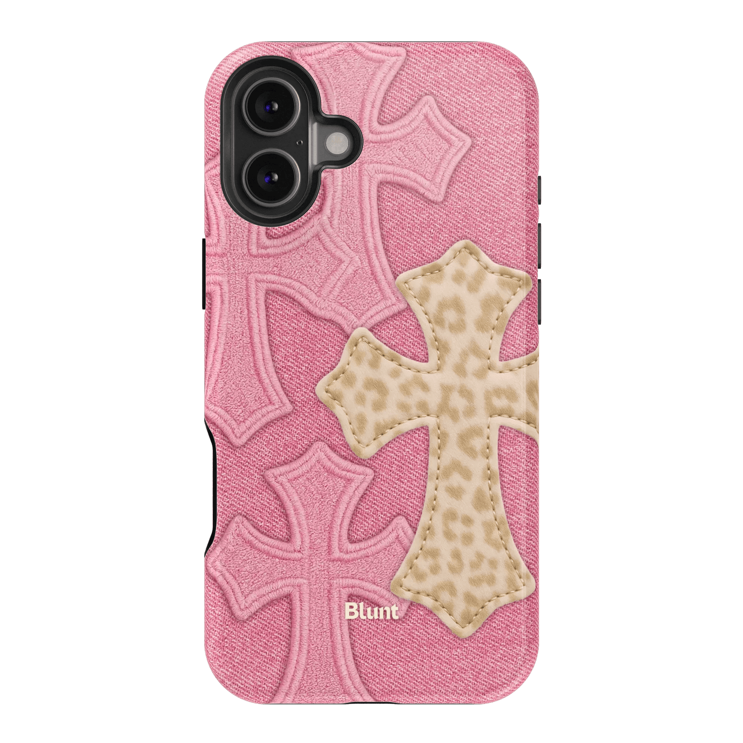 Pink Cheetah Cross iPhone Case - Blunt Cases