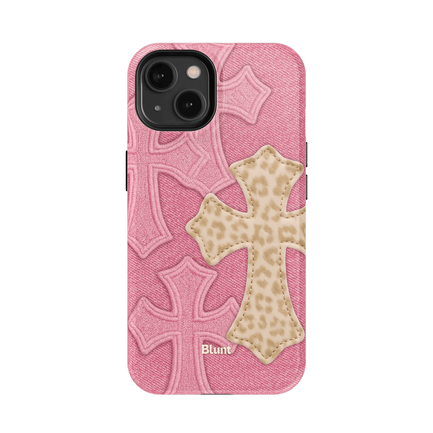 Pink Cheetah Cross iPhone Case - Blunt Cases