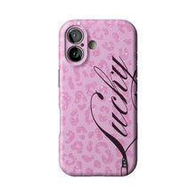 Pink Cheetah Lucky Statement iPhone Case
