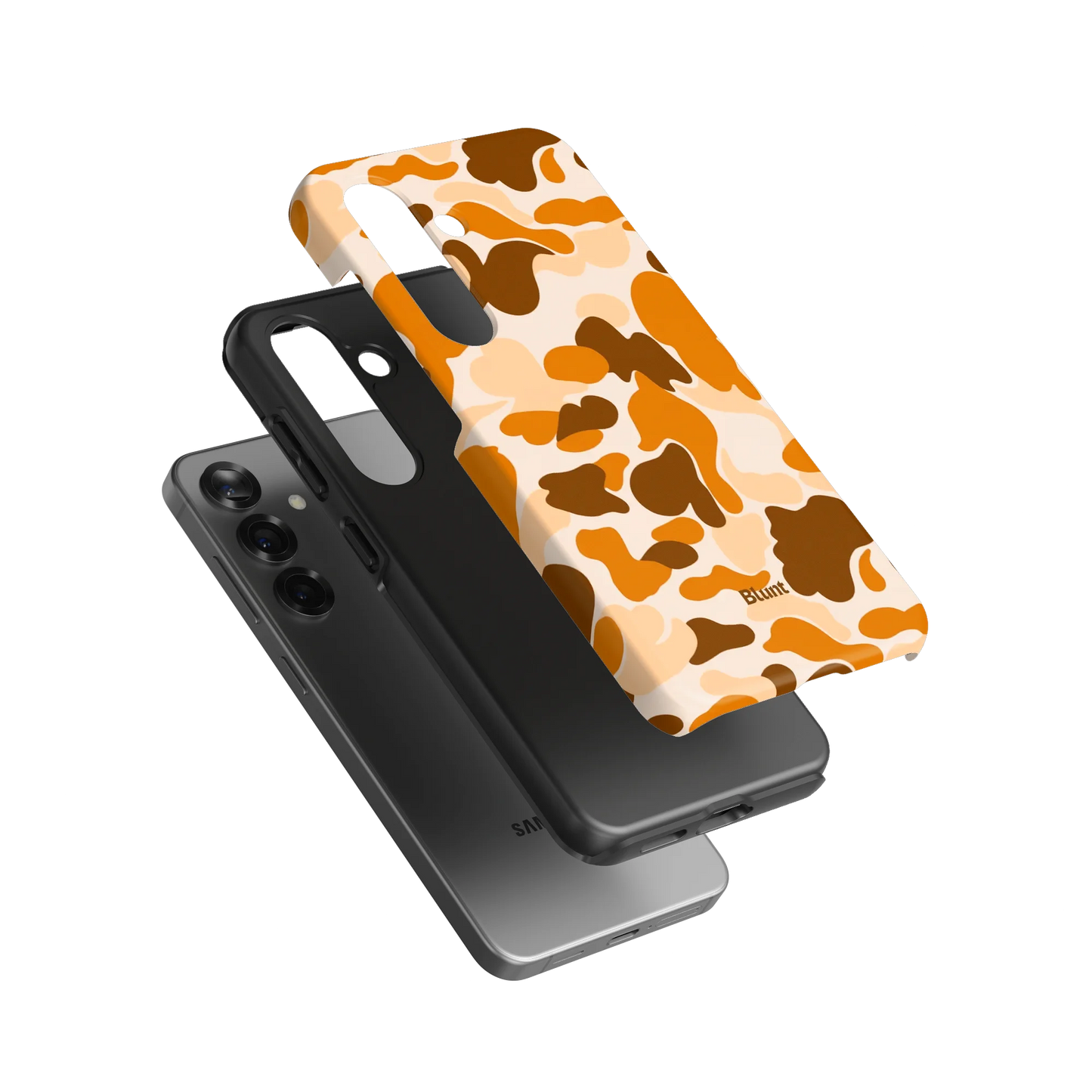 Orange Camo Samsung Case