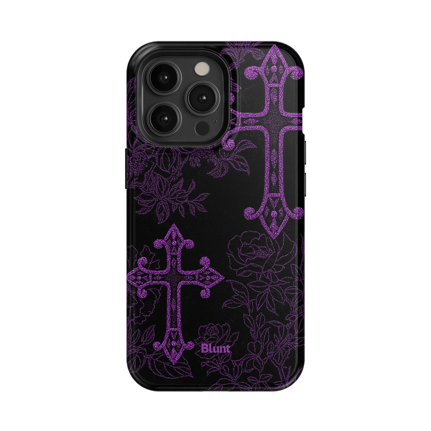 Purple Cross iPhone Case - Blunt Cases