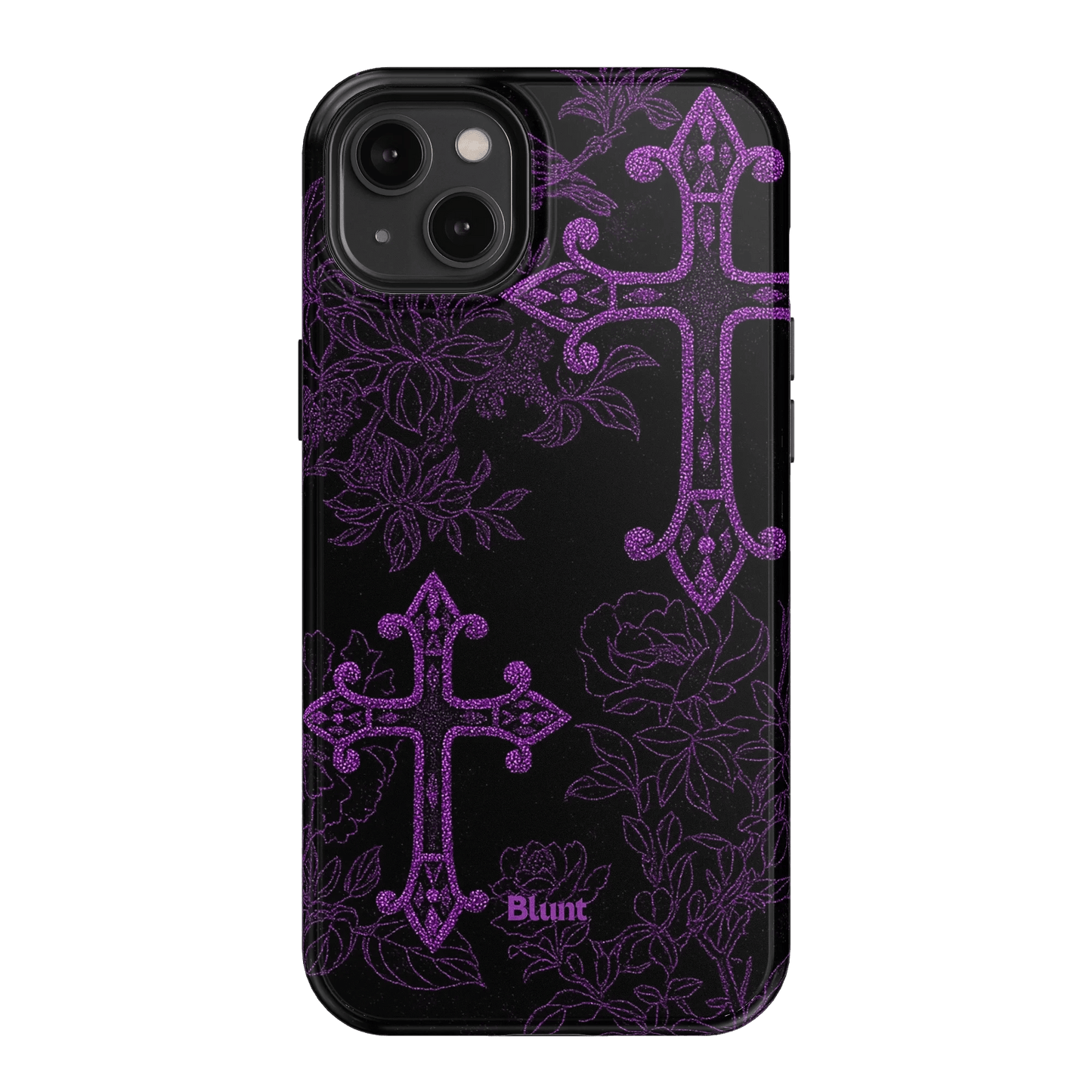 Purple Cross iPhone Case - Blunt Cases