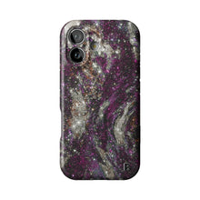 Purple Midnight Marble Statement iPhone Case