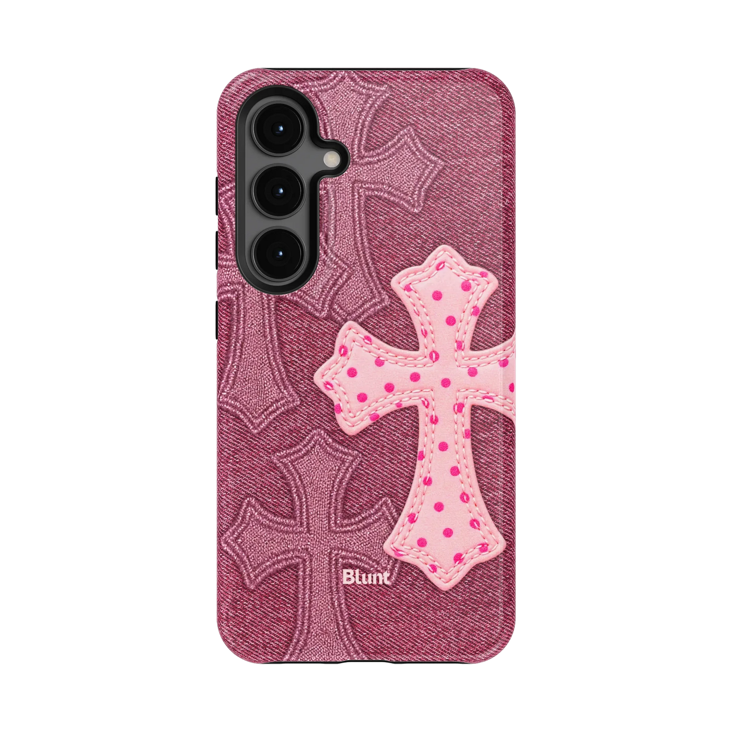 Pink Dottie Cross Samsung Case