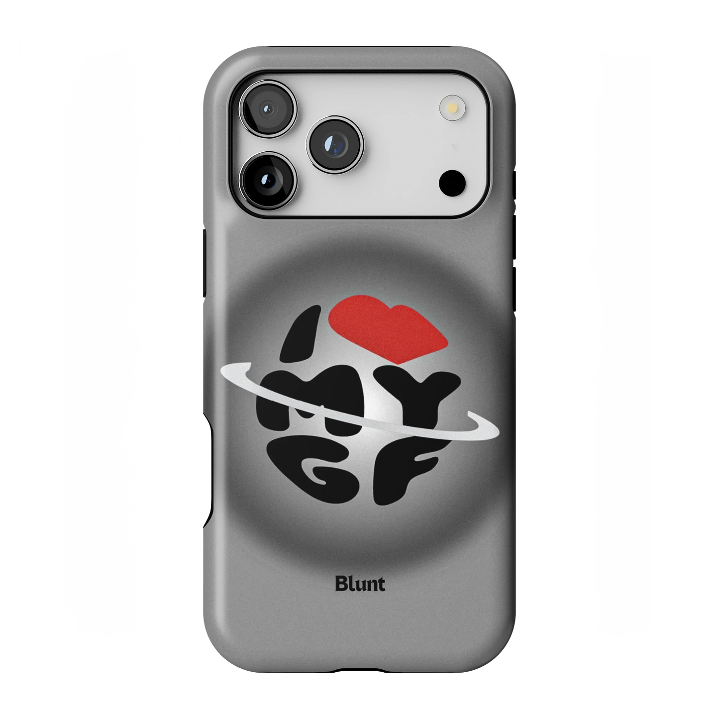 Grey Aura Girlfriend iPhone Case