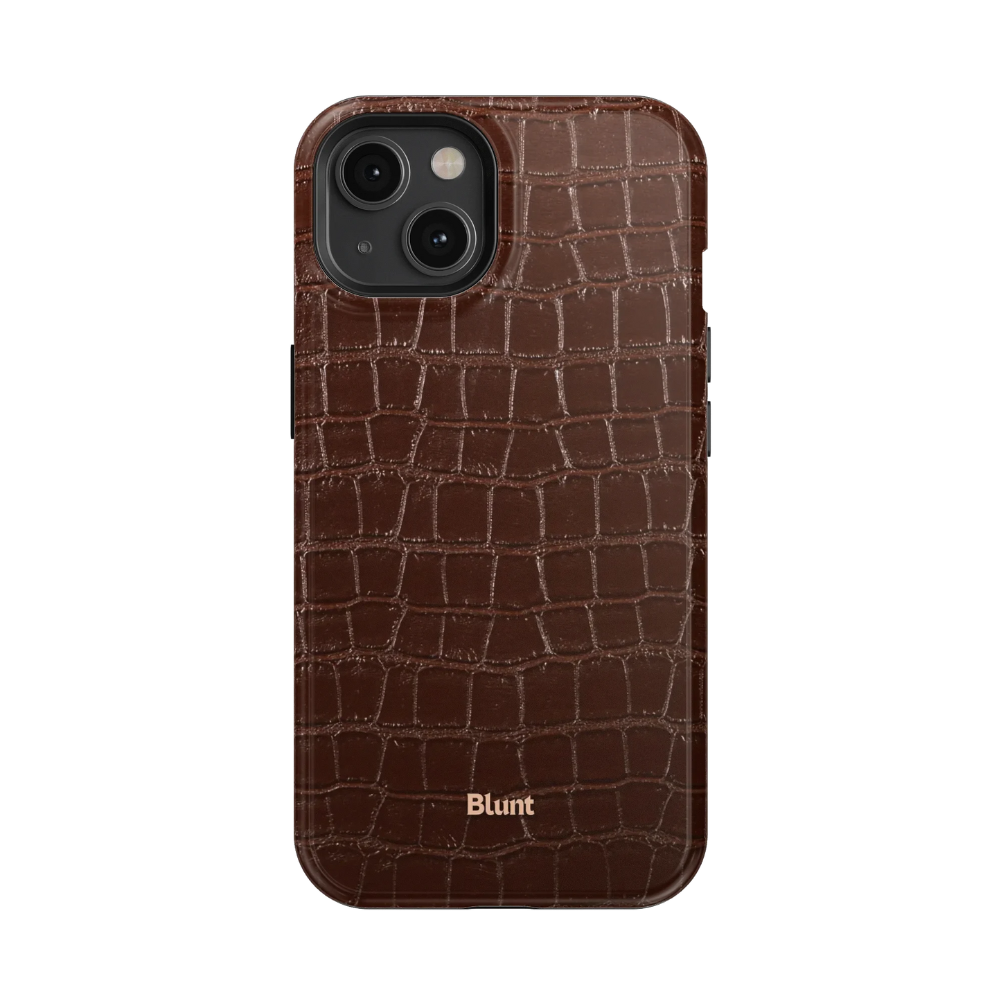 Chestnut Croc iPhone Case
