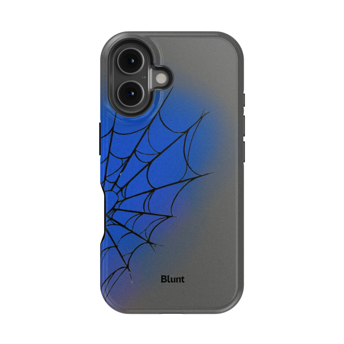 Grey Blue Web iPhone Case