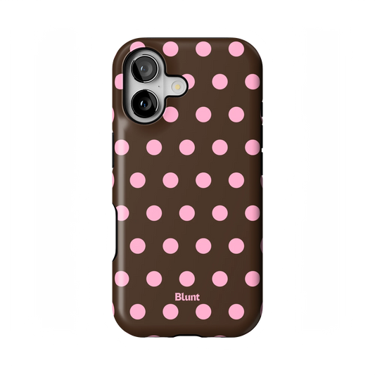Chocolate Polka iPhone Case