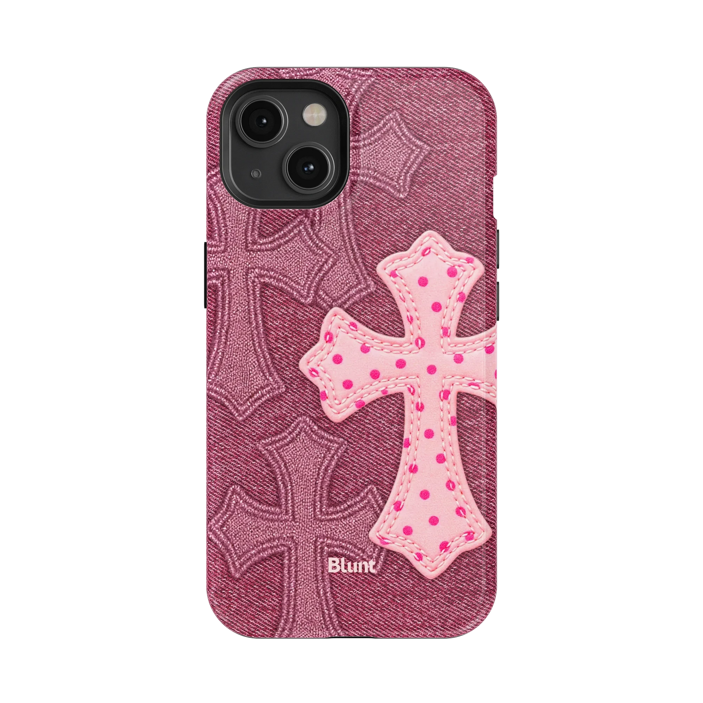 Pink Dottie Cross iPhone Case