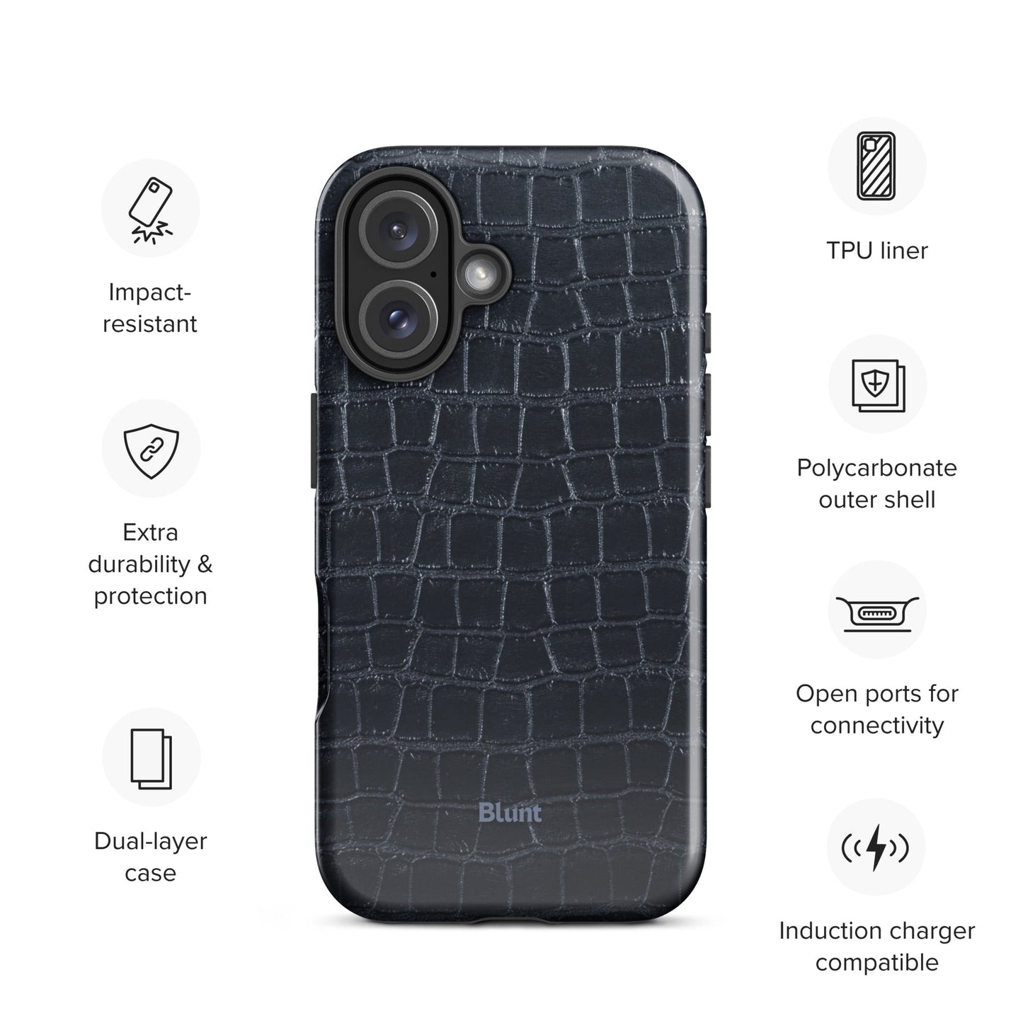 Steel Croc iPhone Case - Blunt Cases