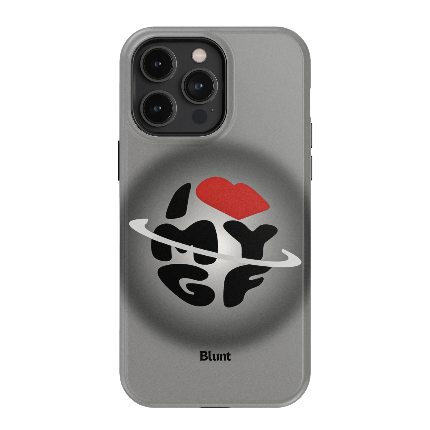Grey Aura Girlfriend iPhone Case