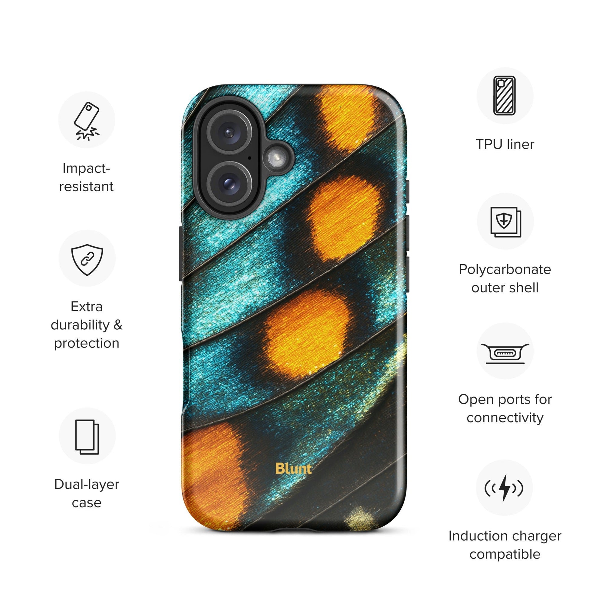 Teal Flicker iPhone Case - Blunt Cases