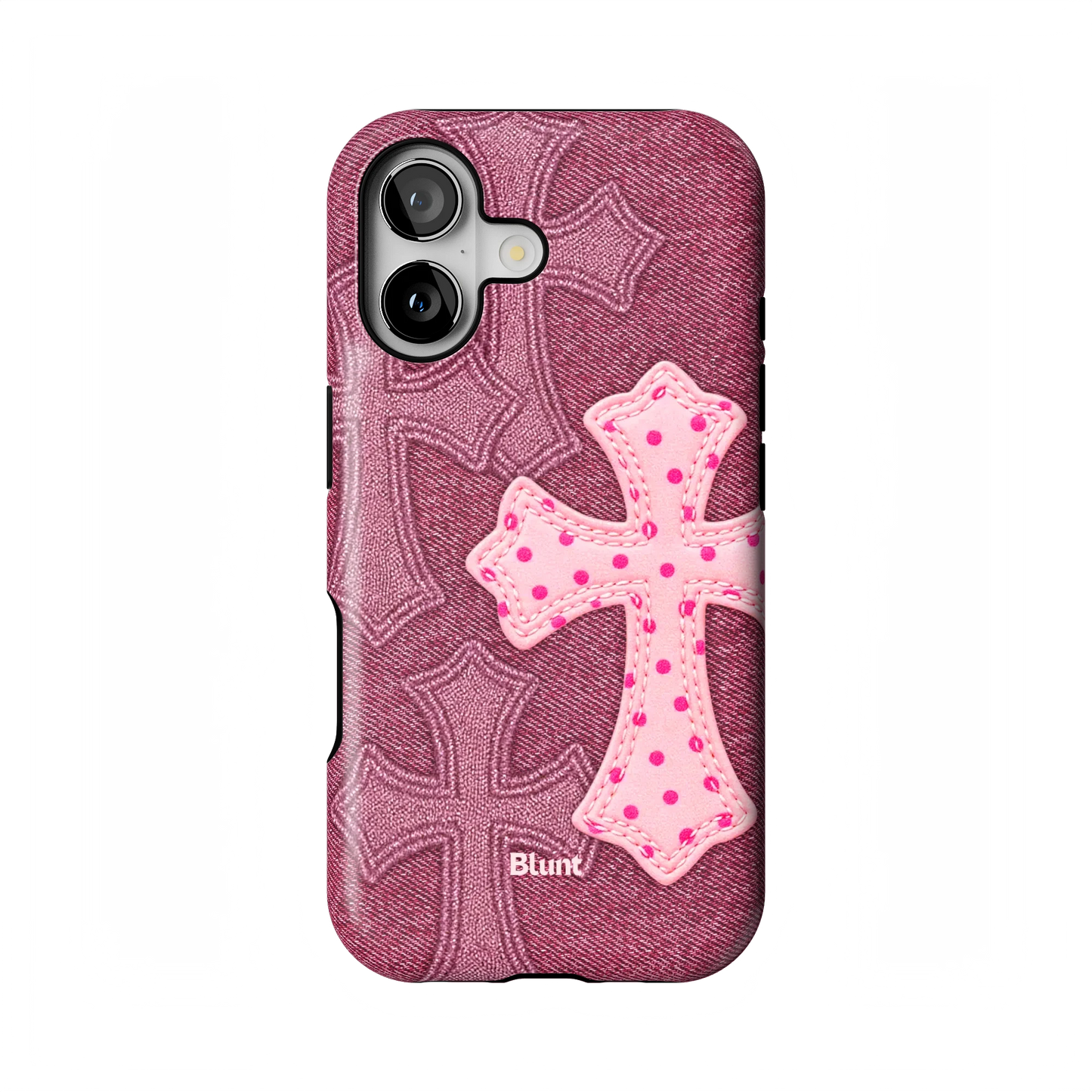 Pink Dottie Cross iPhone Case
