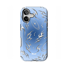Blue Cyber iPhone Case