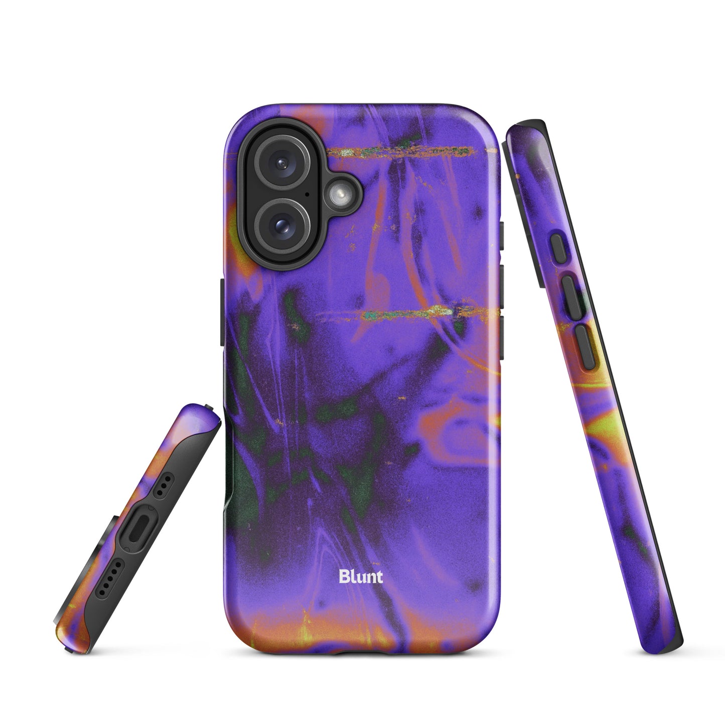 Violet Static iPhone Case