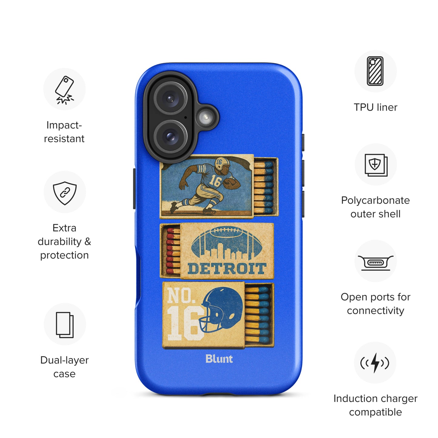 Detroit Football iPhone Case