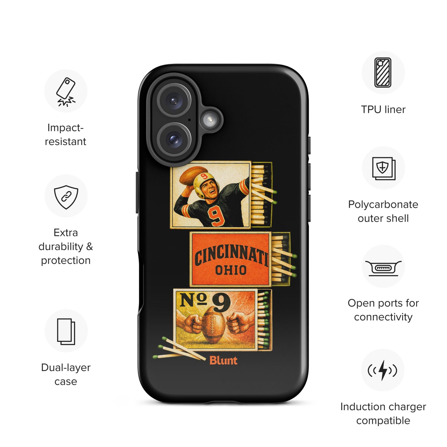 Cincy Football iPhone Case