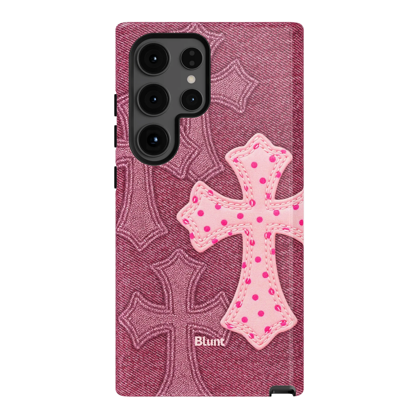 Pink Dottie Cross Samsung Case