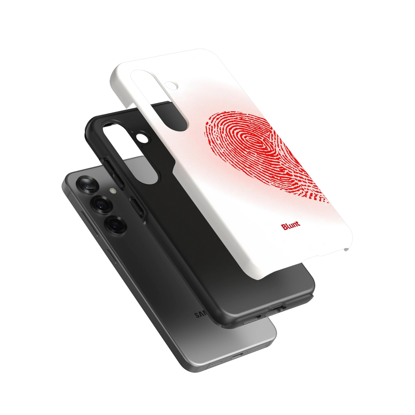Heart Print White Samsung Case