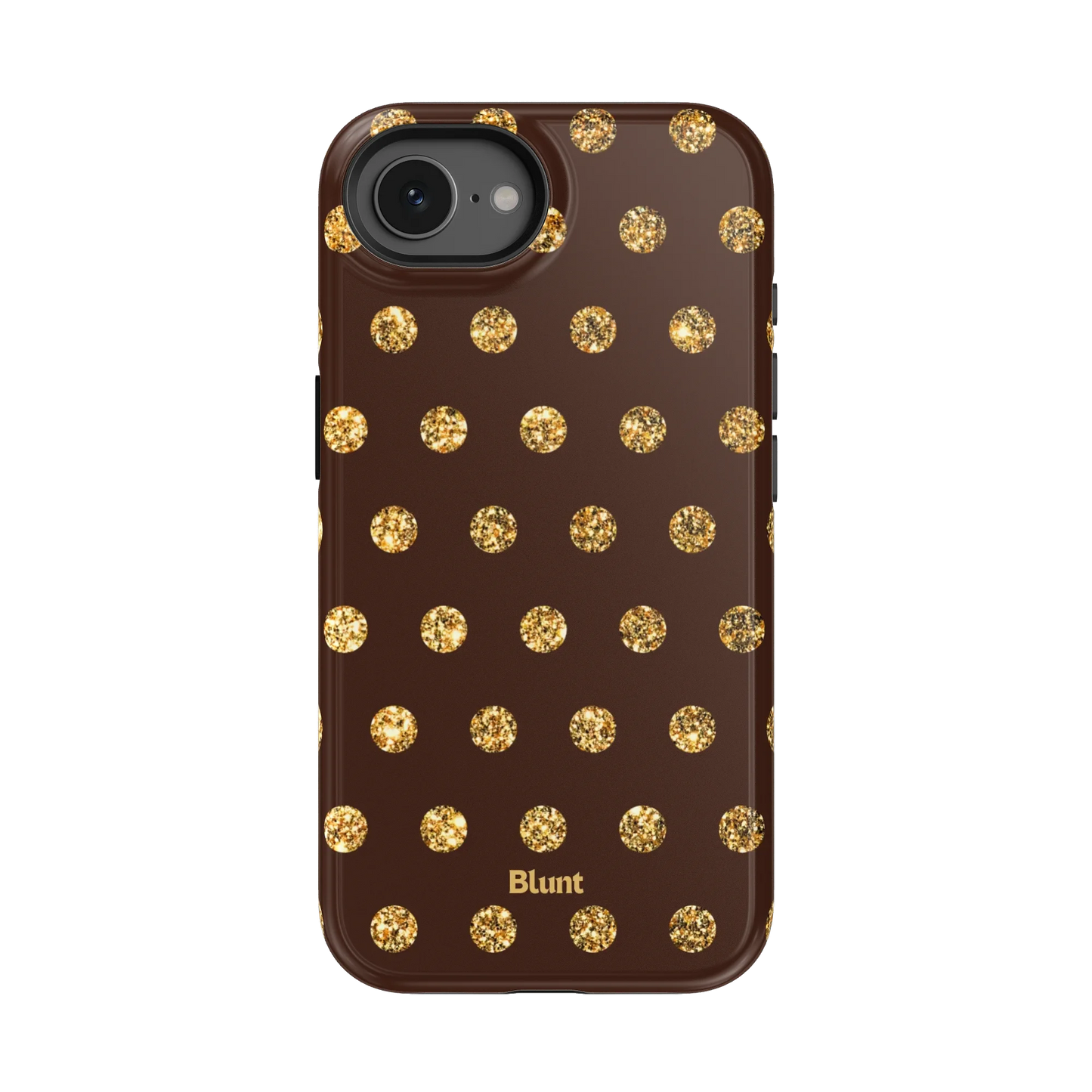 Gold Polka iPhone Case