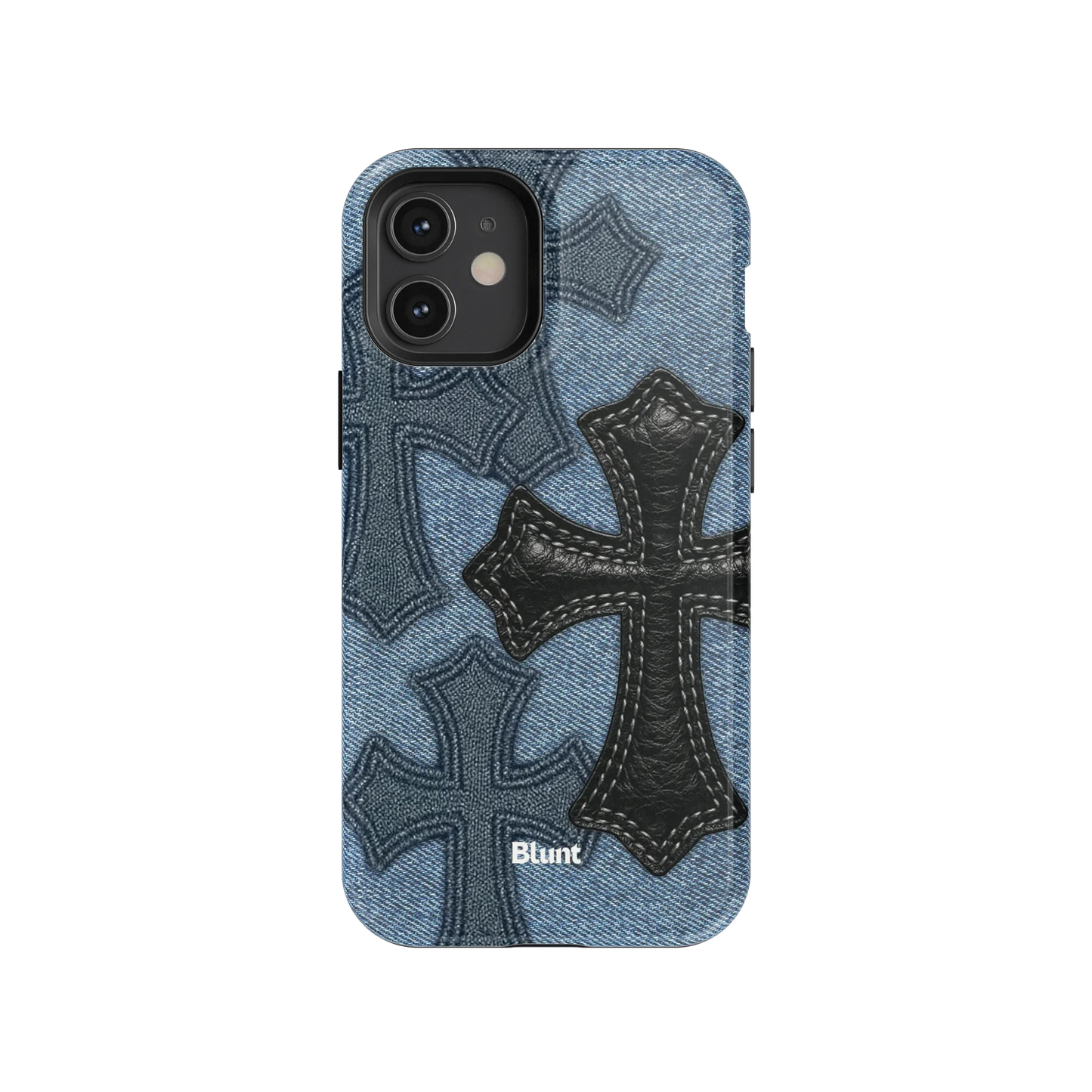 Denim Black Cross iPhone Case