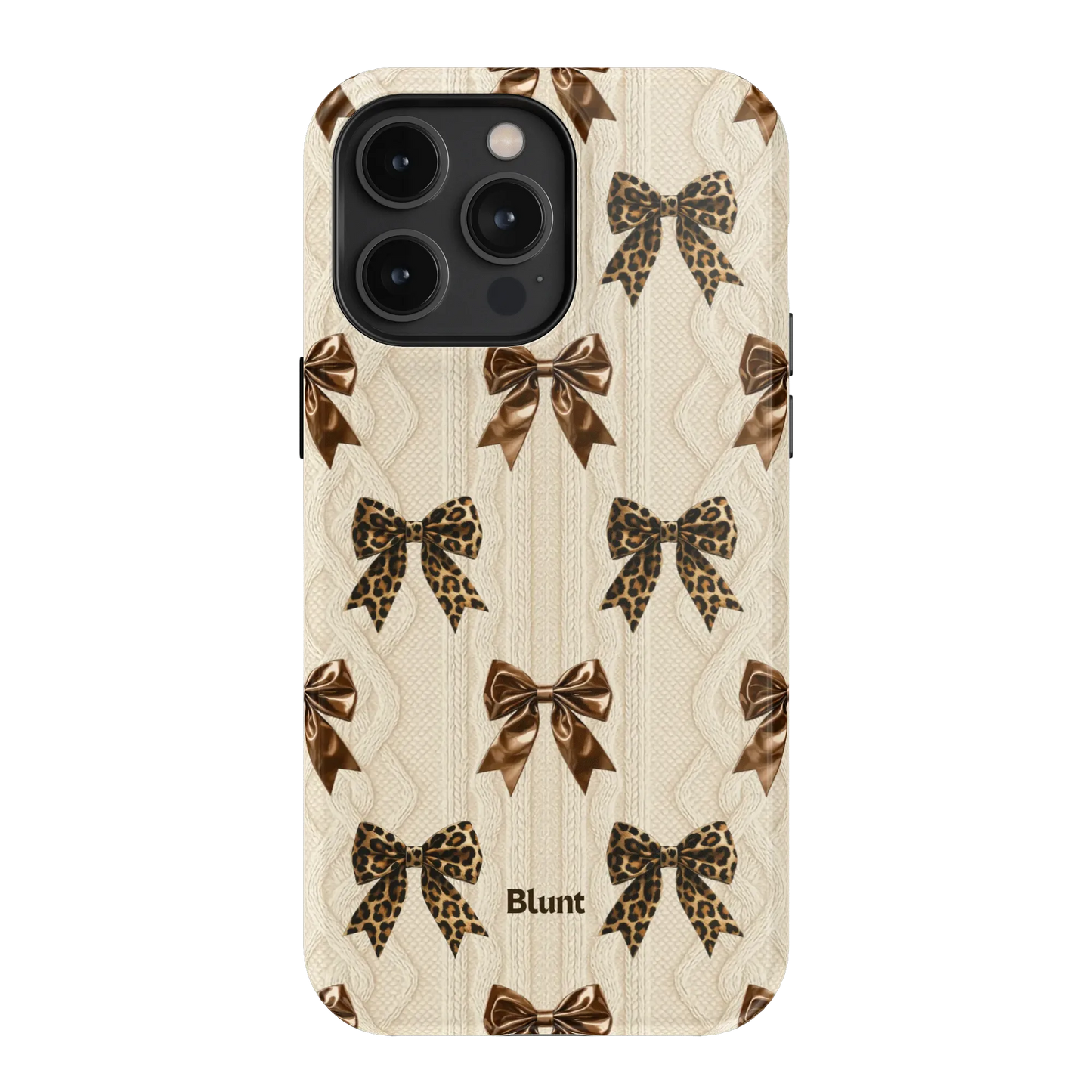 Cheetah Knit iPhone Case