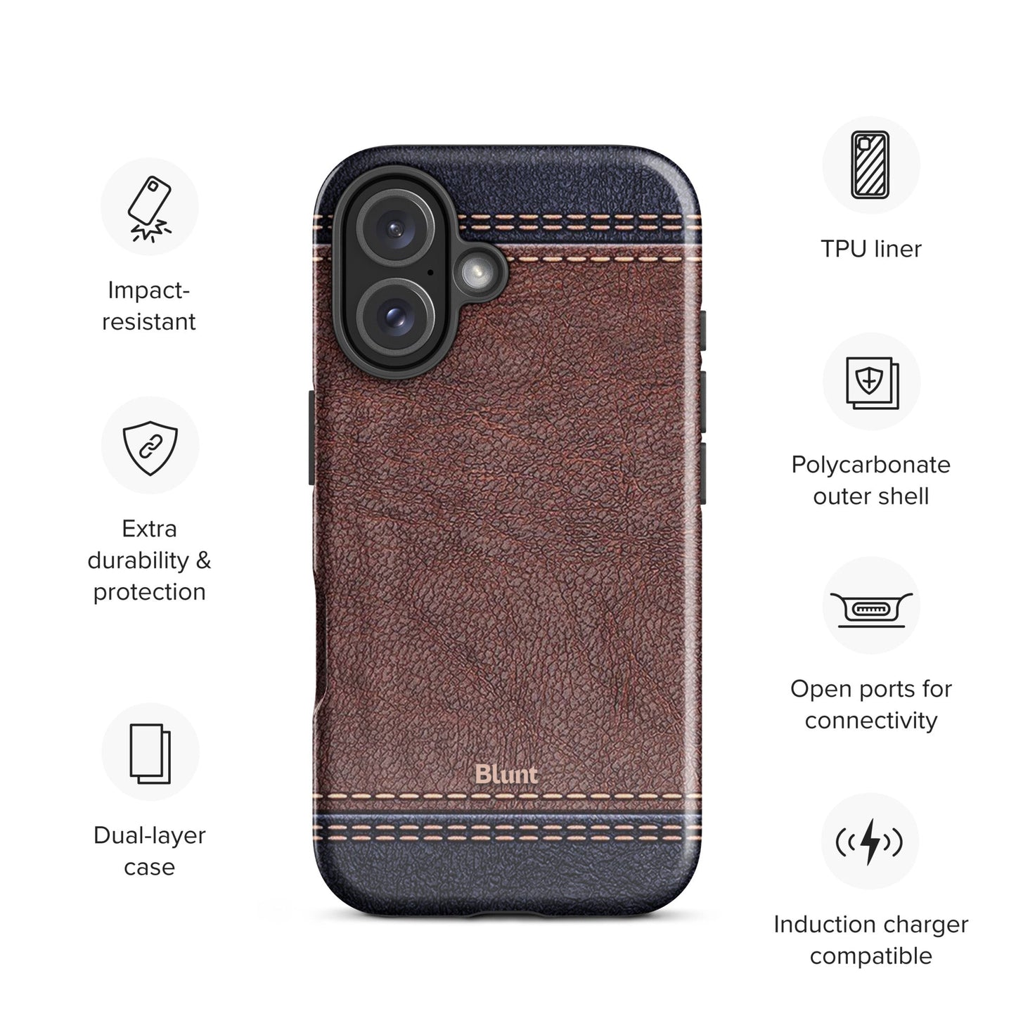 Whiskey Stitch iPhone Case - Blunt Cases