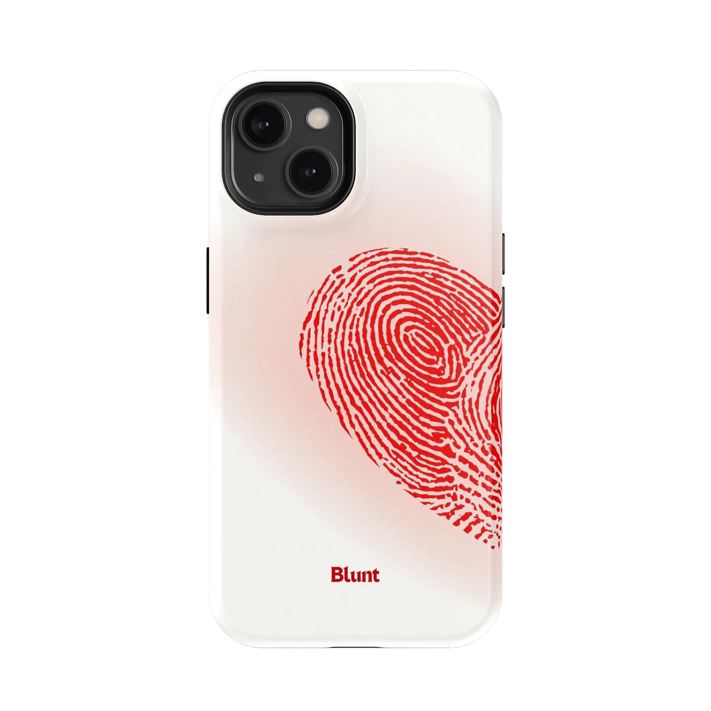 Heart Print White iPhone Case
