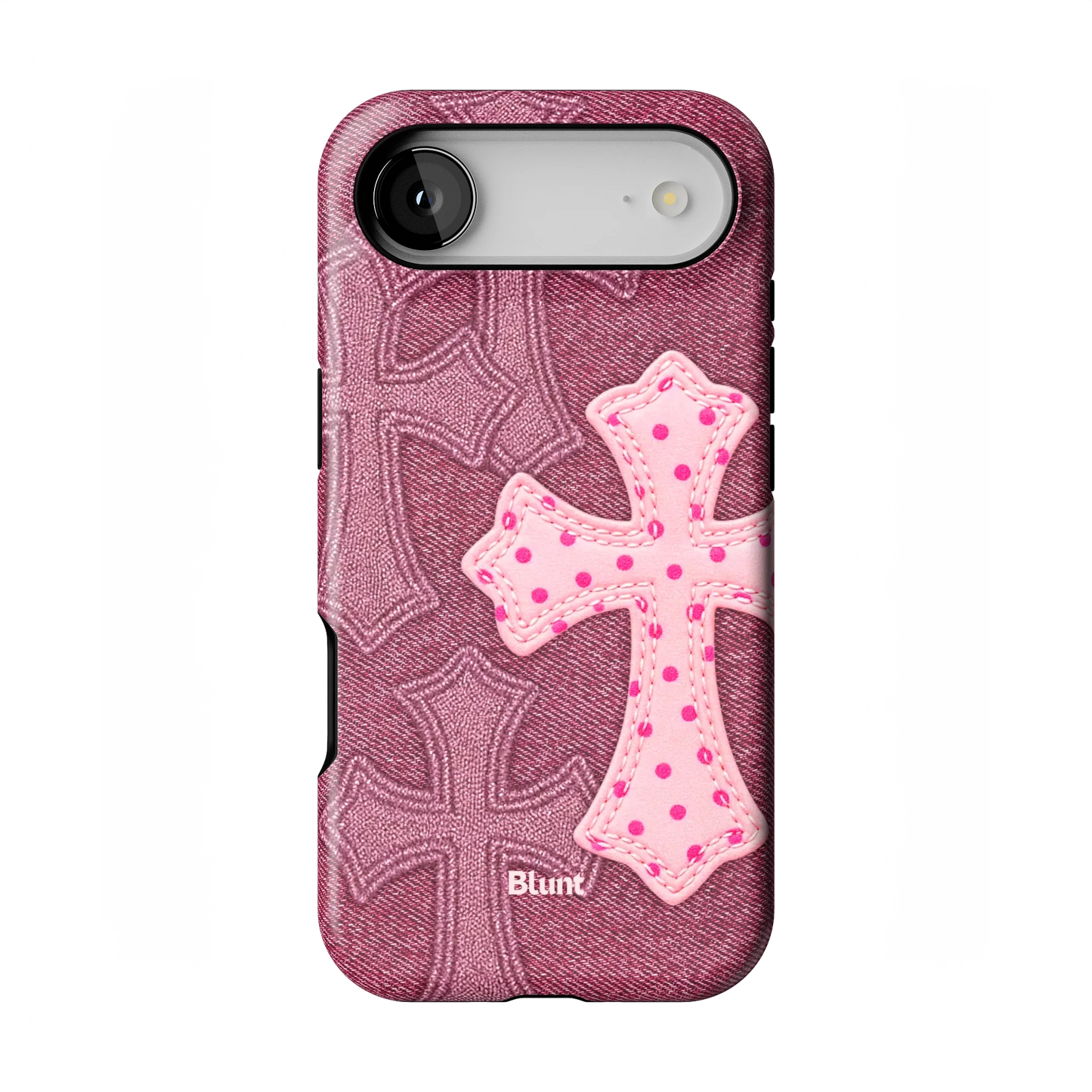 Pink Dottie Cross iPhone Case