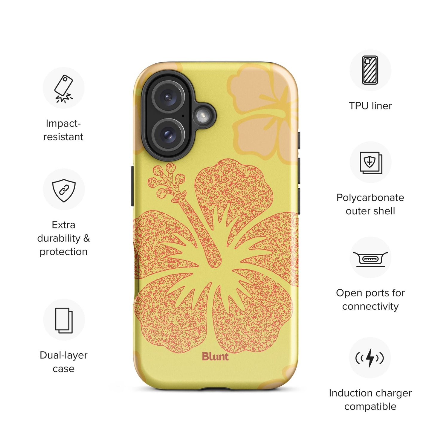 Yellow Hibiscus iPhone Case - Blunt Cases