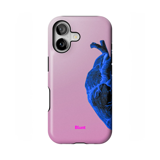 Anatomy Heart Blue iPhone Case