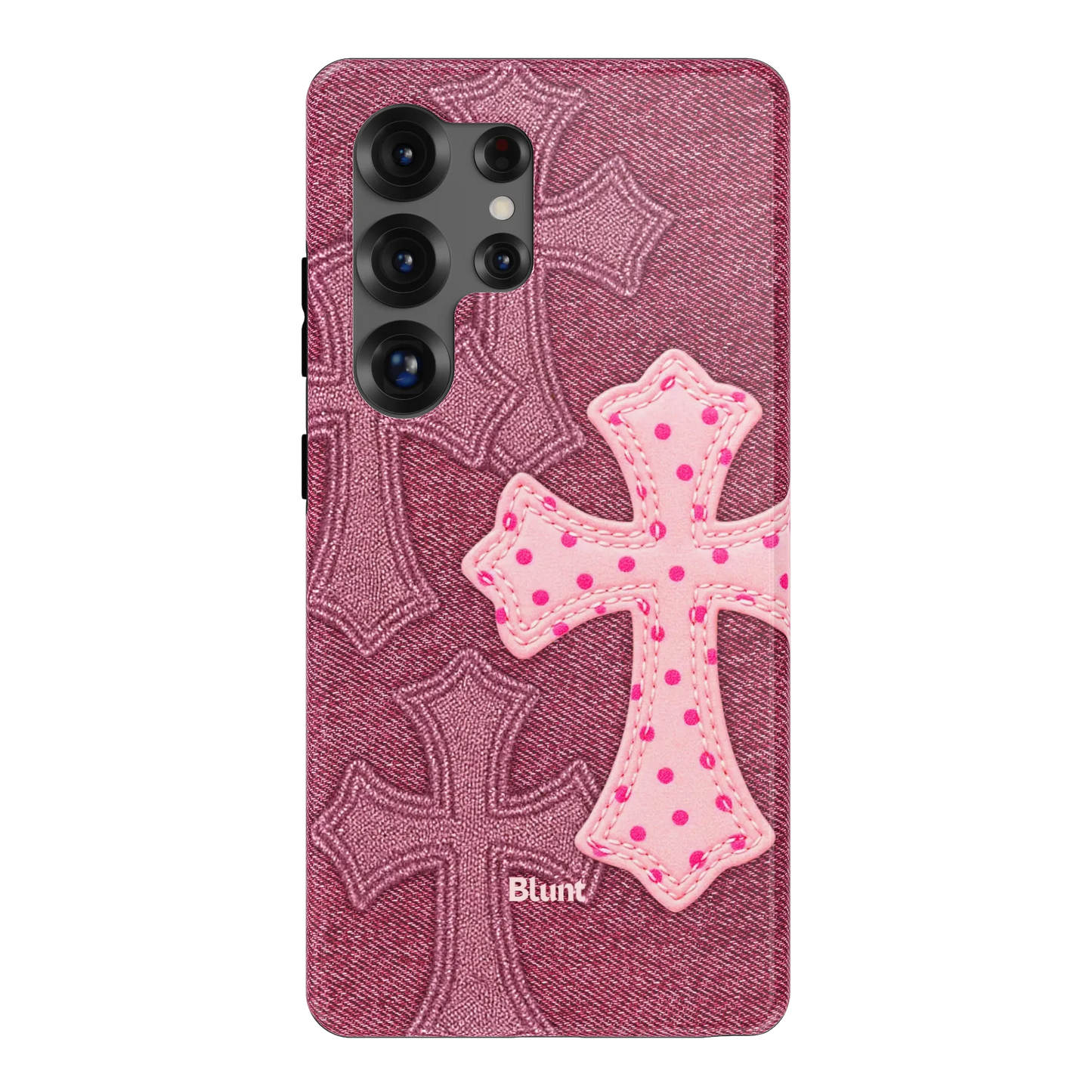 Pink Dottie Cross Samsung Case